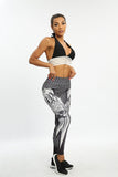 Honeycomb Skull Fitness Legging